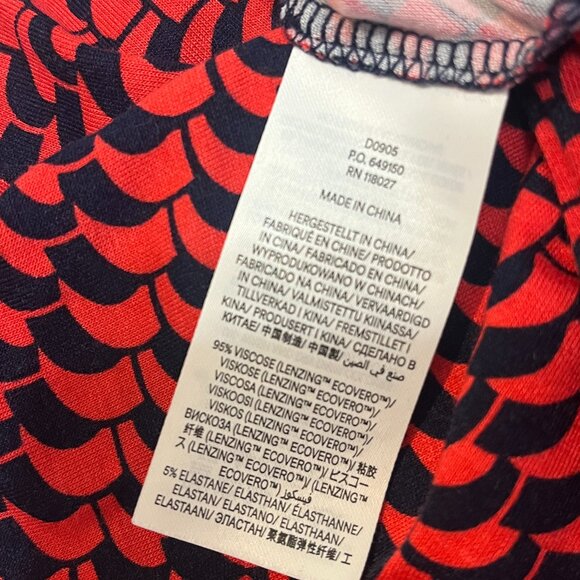 BODEN Thea Long Sleeve Pink Geometric Midi Dress 12P - Picture 7 of 7